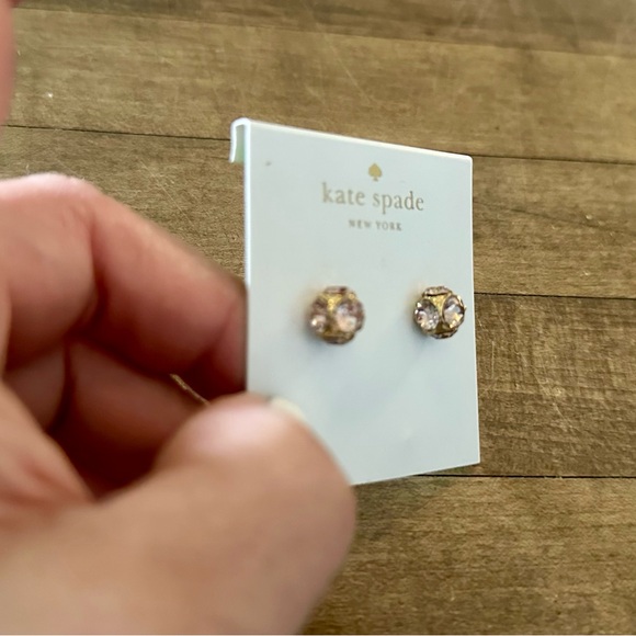 Kate Spade Gold Lady Marmalade Crystal Stud Earrings - Picture 3 of 6